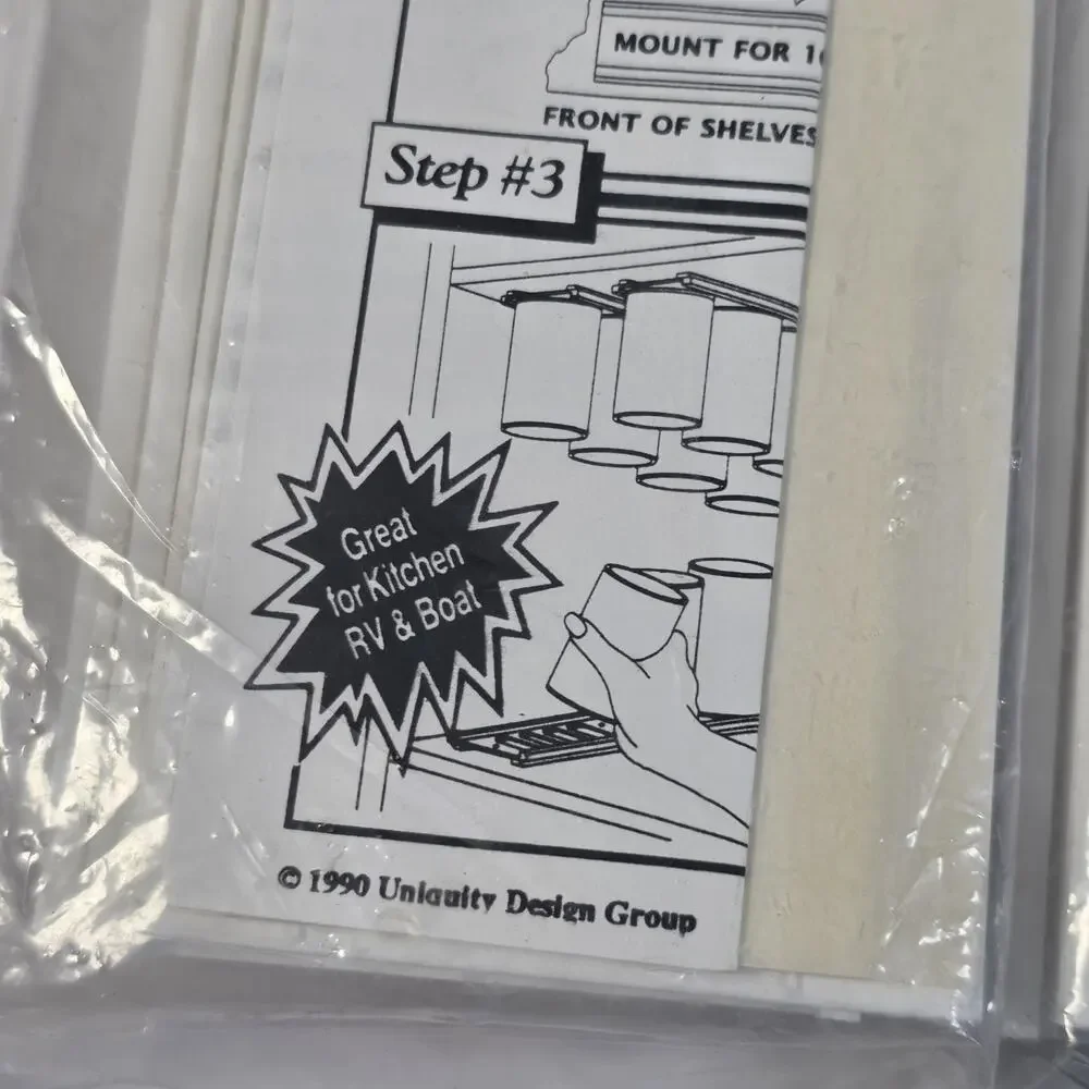 Vintage Top Line Can Up Holders Pantry Can Organizer NOS Snap In Out